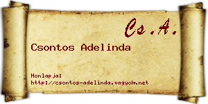 Csontos Adelinda névjegykártya